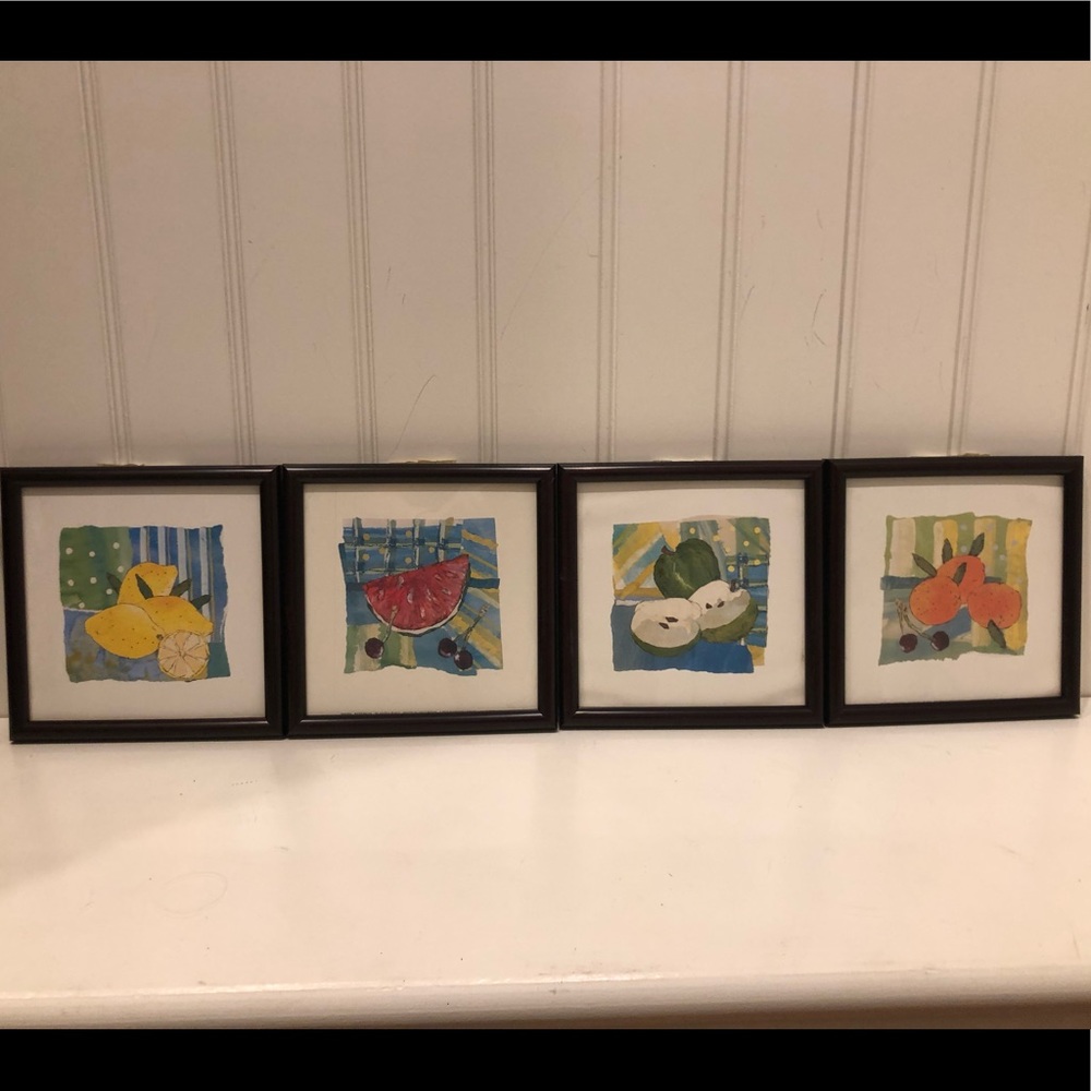 Set of 4 framed art